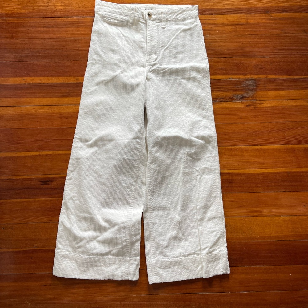Madewell Corduroy Wide Leg High Rise Sailor Pant